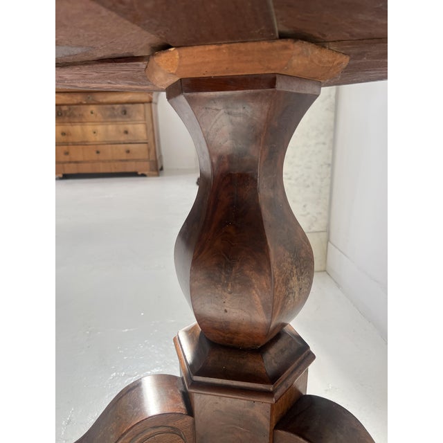 Empire Style Pedestal Table in Mahogany and Veneer, 19th Century For Sale - Image 14 of 18