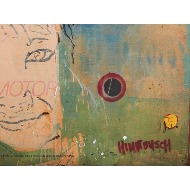 Modern Huge David Hinnebusch Modern Expressionist Art Oil Painting on Panel For Sale - Image 3 of 4