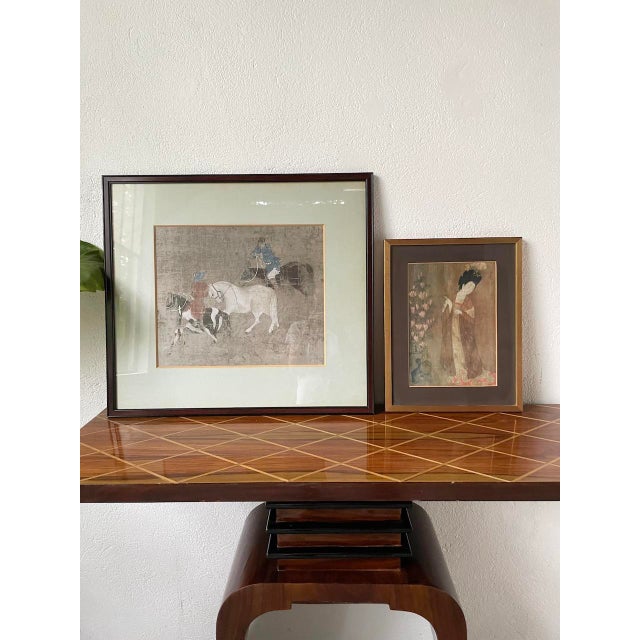 Chinese Scenes, 1980s, Prints, Framed, Set of 2 For Sale - Image 8 of 18