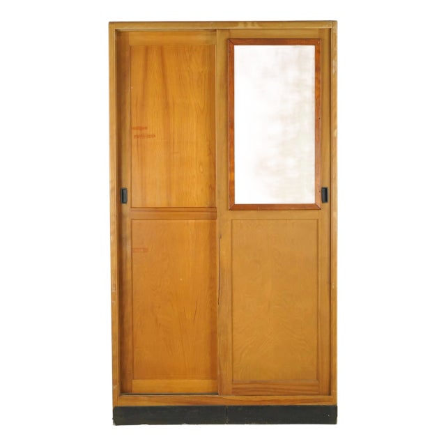 Hamilton Wooden Built-in Sliding Door Storage Cabinet For Sale