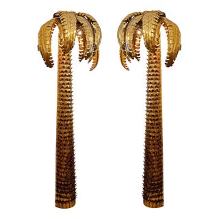 Large Wall Sconces from Maison Jansen, 1970s, Set of 2 For Sale