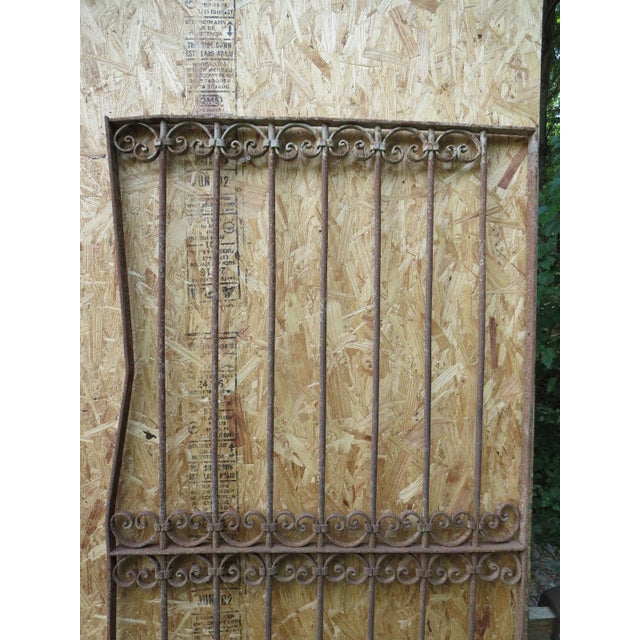 Antique Victorian Iron Gate or Garden Fence Element For Sale - Image 4 of 6