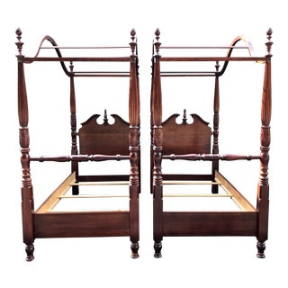 Pennsylvania House Cherry Canopy Twin Beds- a Pair For Sale