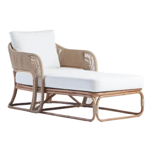 Glen Ellen Rattan Sun Lounger in Natural