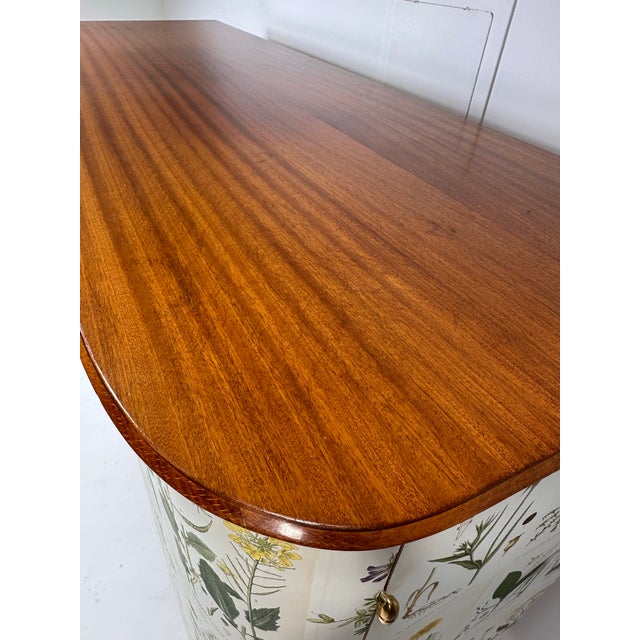 1940's Swedish Cabinet With Nordens Flora Illustrations For Sale - Image 9 of 12