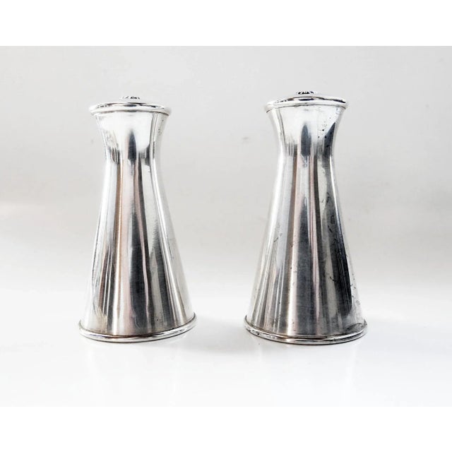 Mid 20th Century Mid Century Modern Sterling Reed & Barton Salt & Pepper Shakers For Sale - Image 5 of 5
