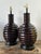 Early 20th Century Vintage Glazed Ceramic Ribbed Table Lamps - A Pair For Sale - Image 5 of 13