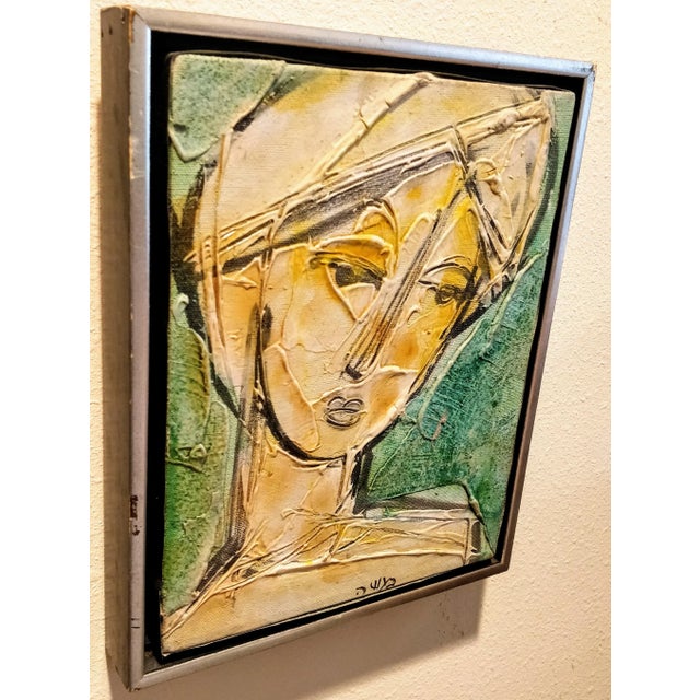 Mid Century Painting Modern Abstract Woman Signed For Sale In Fayetteville, AR - Image 6 of 13