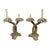 Vintage Coastal Double Crossed Palm Tree Table Lamps- A Pair For Sale