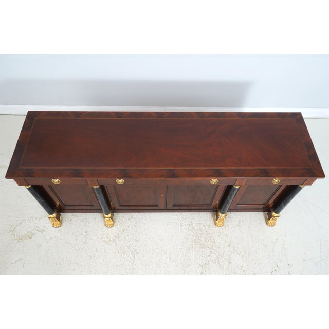 Kindel National Trust 3 Drawer Empire Flame Mahogany Sideboard For Sale In Philadelphia - Image 6 of 18