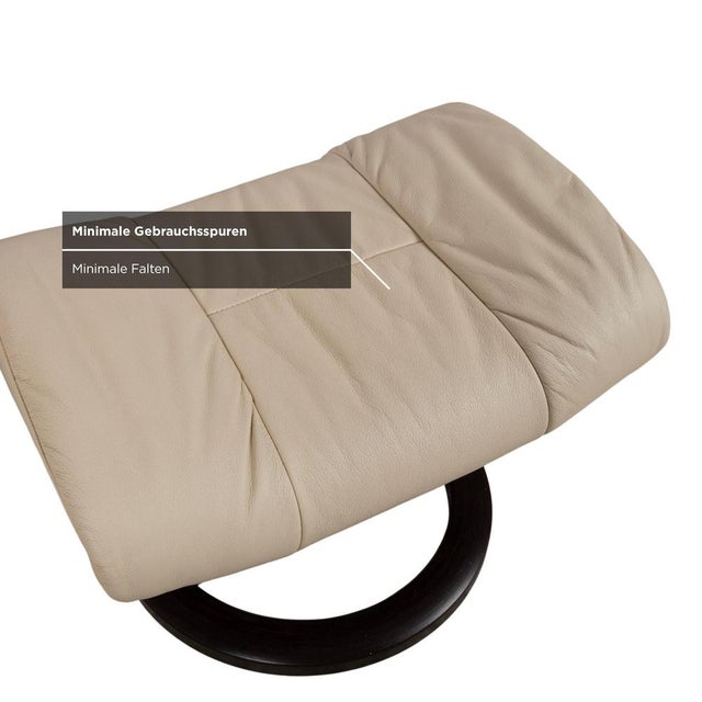 Set of Mayfair Leather Chair with Ottoman from Stressless For Sale - Image 11 of 18