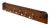 William IV Mahogany Coat Rack with Twisted Rope & Ceramic Hooks, 1850s For Sale