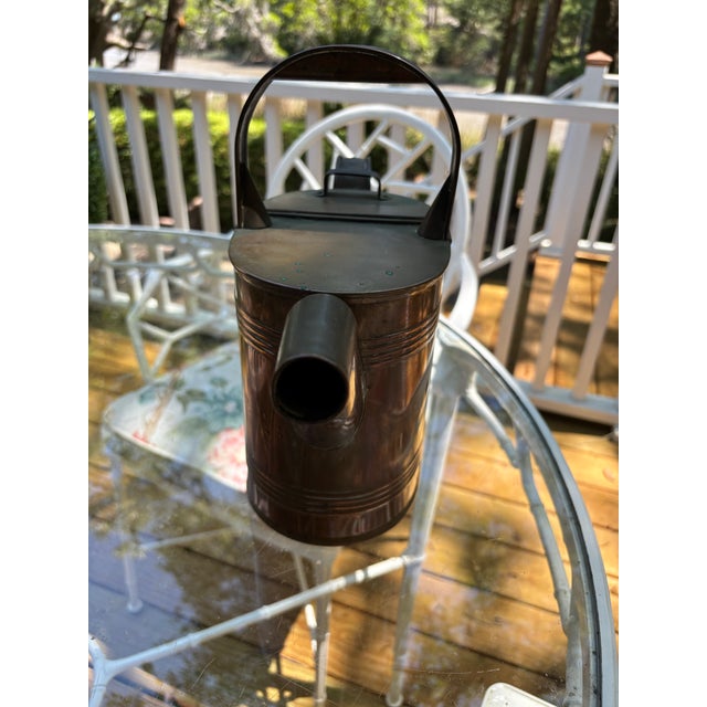 19th Century Victorian Brass Watering Can For Sale - Image 4 of 12