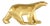 Gold Resin Pompon Bear from Richard Orlinski For Sale