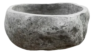 Vintage Giant Carved Boulder Bowl