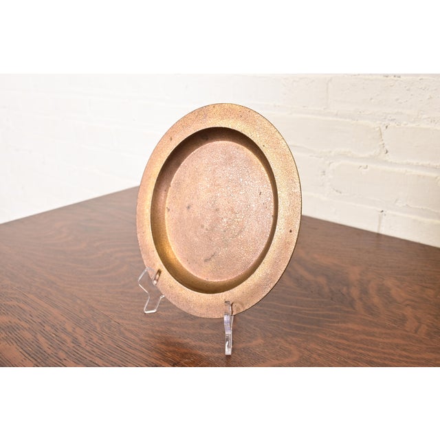 A gorgeous Arts & Crafts or Art Deco period gilt bronze charger plate or serving tray By Tiffany Studios (signed to the...