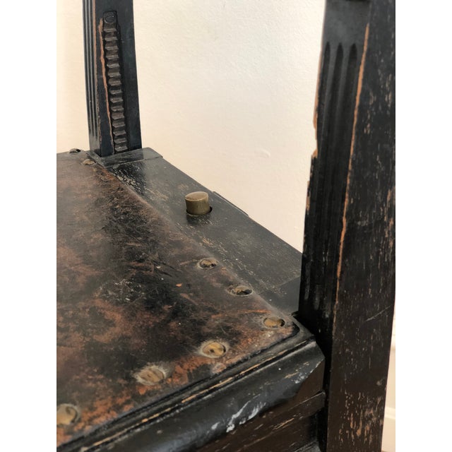 Black Victorian Adjustable Music Chair Beethoven 1900 For Sale - Image 8 of 12