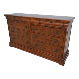 Ethan Allen Charles X Style Cherry Elm Dresser For Sale