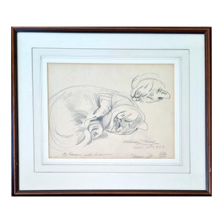 “Sleeping Cat” by William Zorach (1887-1966) For Sale