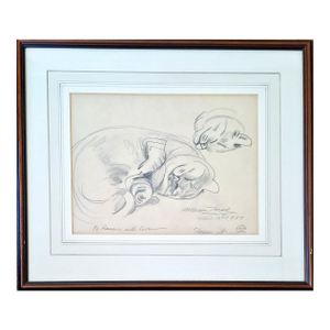 “Sleeping Cat” by William Zorach (1887-1966)