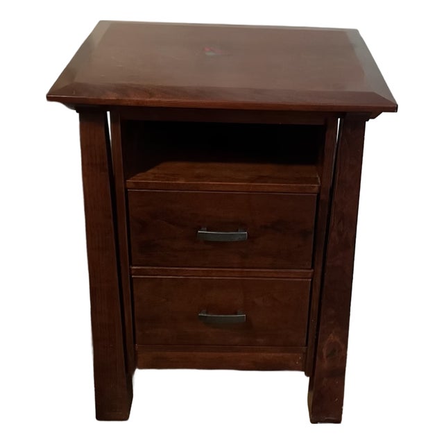 Nightstand Rustic Cherry Hardwood For Sale