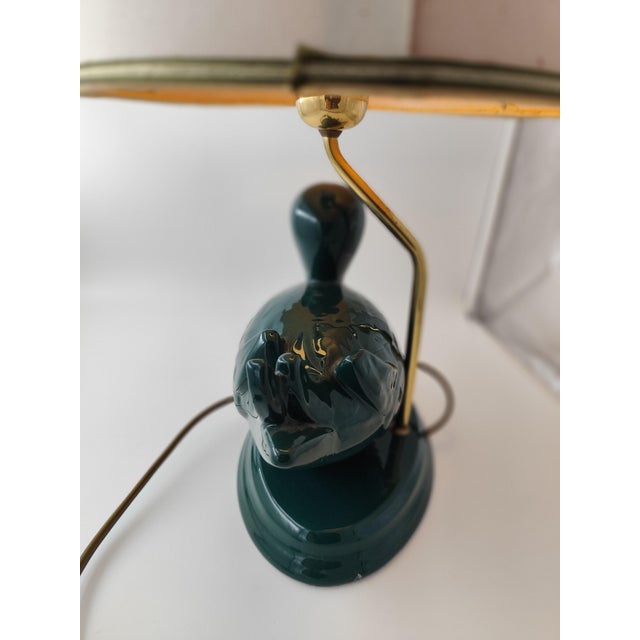 Pan Ceramic Duck Table Lamp from Goebel, 1970s For Sale - Image 4 of 10