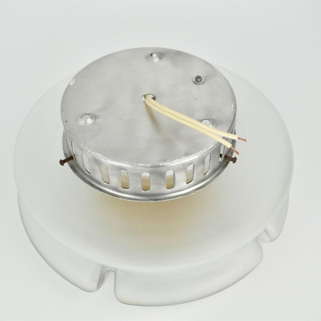 Glass Mid 20th Century Italian Flush Mount or Wall Sconce Mazegga Murano For Sale - Image 7 of 10