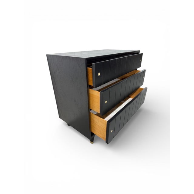 Mid-Century Modern Kroehler Black Bachelor Chests - Set of 2 For Sale - Image 10 of 11