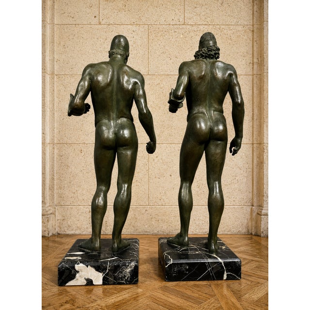 Bronze Nude Warriors of Riace Sculptures, 1970s, Set of 2 For Sale - Image 3 of 5