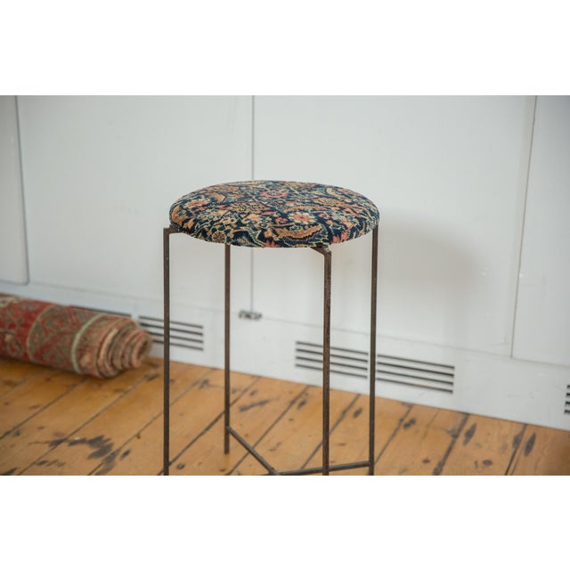 :: Exclusive Old New House® reclaimed vintage rug fragment side table stand! This unique limited edition item is made in...