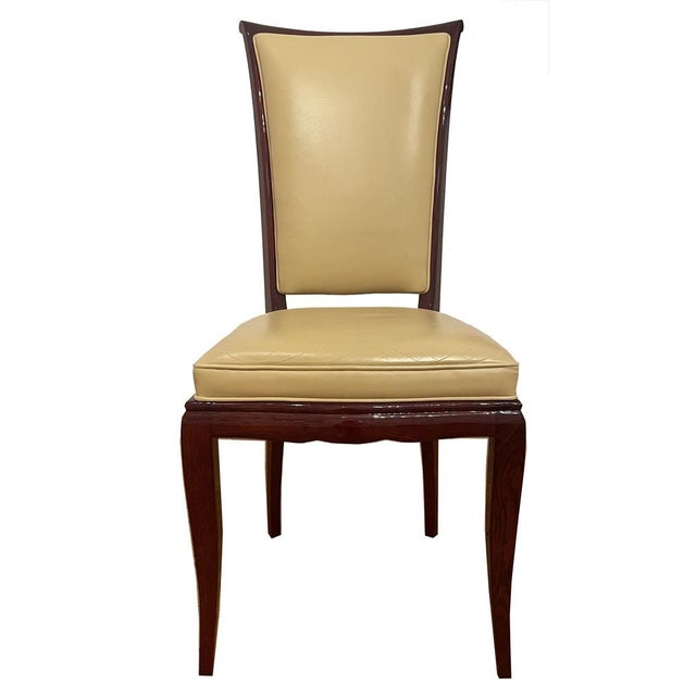 Vintage Art Deco Dining Chairs, France, 1930, Set of 8 For Sale - Image 13 of 14