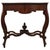 20th Century Marble Top Walnut Console Table With Drawer For Sale - Image 12 of 12