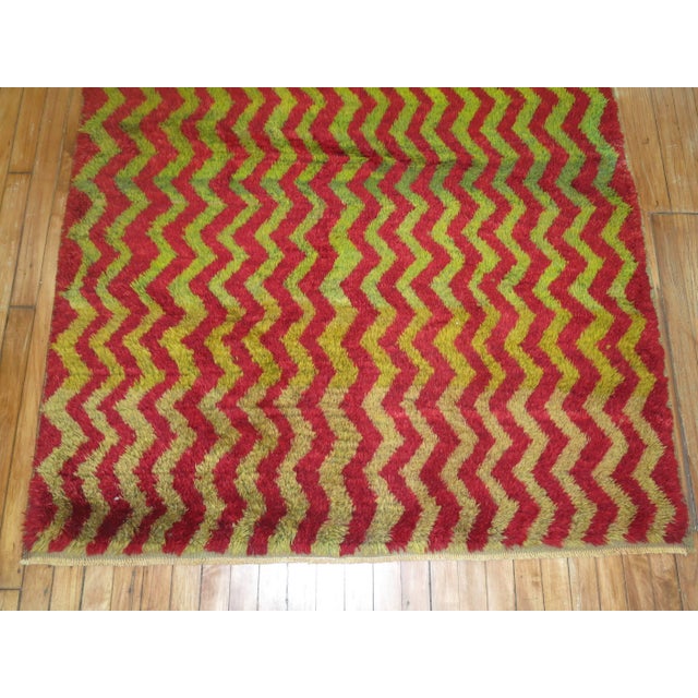 Vintage Turkish Tulu Chevron Rug For Sale - Image 14 of 18