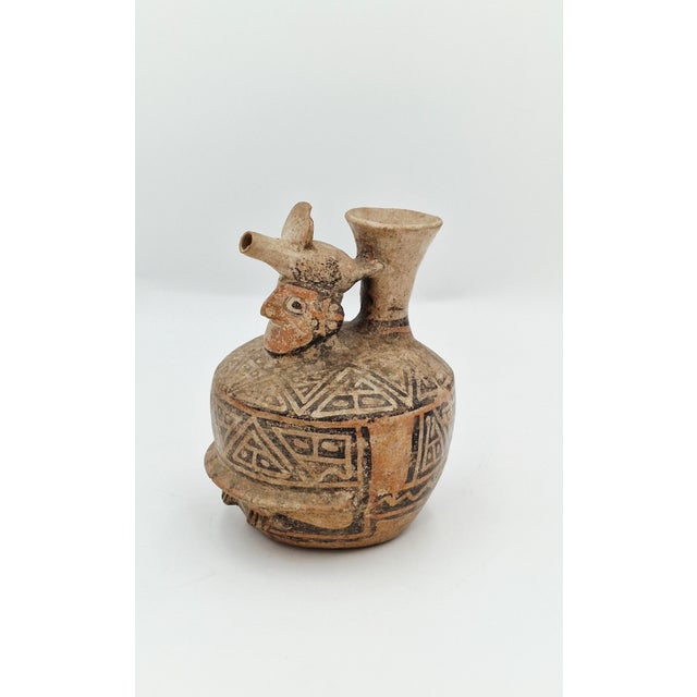 Anthropomorphic Terracotta Vase from the Ancient Pre-Columbian Cultures of the Andes For Sale - Image 15 of 15