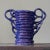 1980s Vintage George Ohr Style Abstract Handled Purple Vase, Signed For Sale - Image 9 of 9