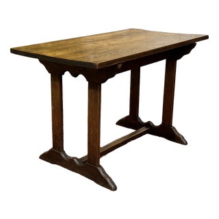 Chestnut Bistro Table, 1950s For Sale