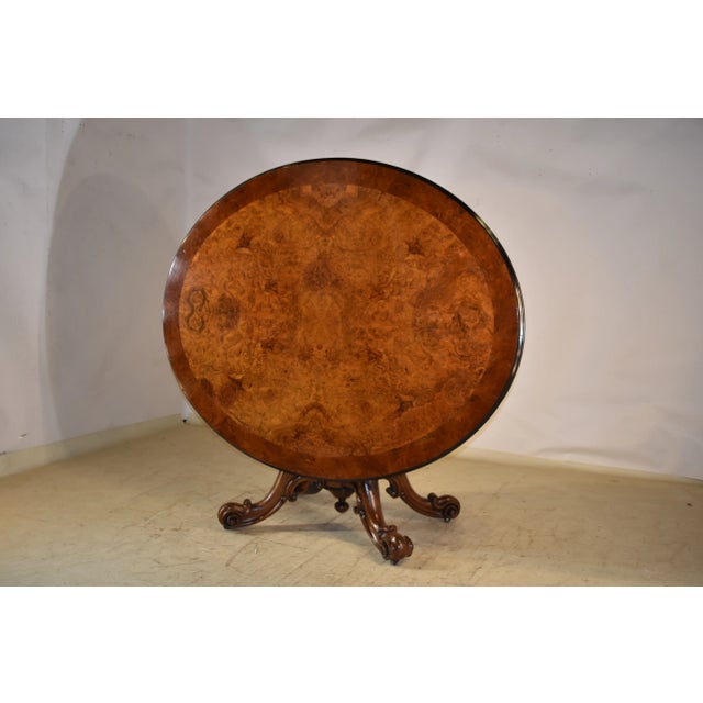 19th Century Walnut Tilt- Top Breakfast Table For Sale In Greensboro - Image 6 of 12