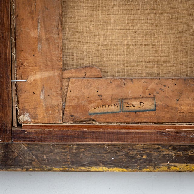 Egidio Dall'oglio, Boy with Lute and Two Fighting Men, 1800s, Oil on Canvas For Sale - Image 12 of 15