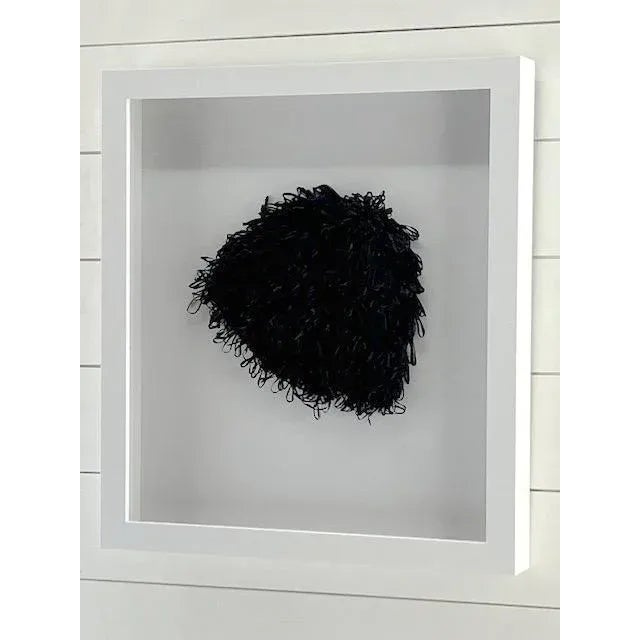 Modern Vintage Black Shag Swim Cap For Sale - Image 3 of 6