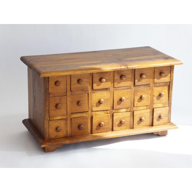 Small Vintage Apothecary Cabinet in Wood, 1960s For Sale - Image 4 of 12