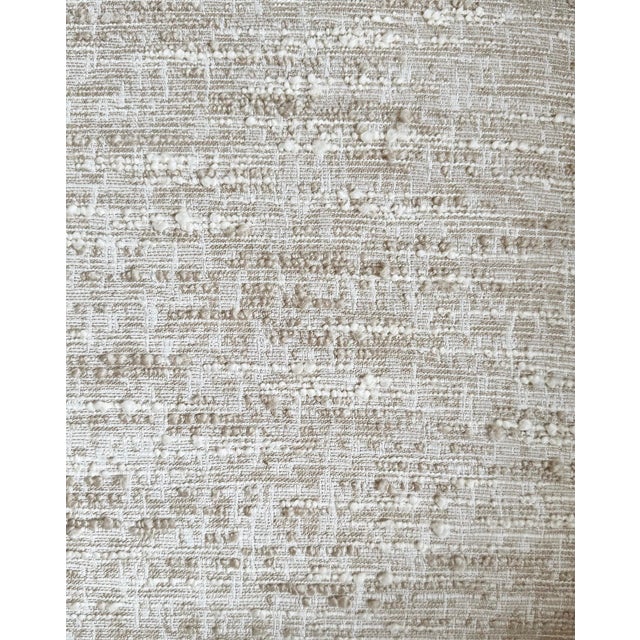 Wood Contemporary Modern Cloud Boucle Chaise For Sale - Image 7 of 11