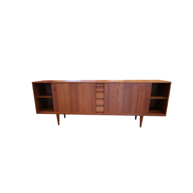 Danish Teak Sideboard with Sliding Doors, 1960s For Sale - Image 9 of 18