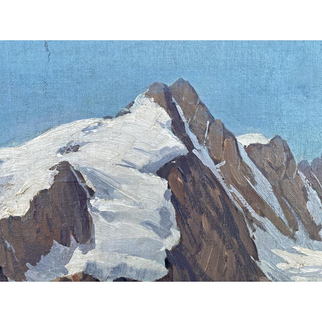 Karl Böttner, Mont Blanc, Oil Painting on Panel, 1939 For Sale - Image 7 of 13