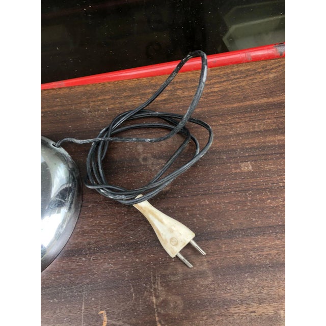 Modern Chrome and Brass Table Lamp by Giovanni Michelucci For Sale - Image 9 of 11