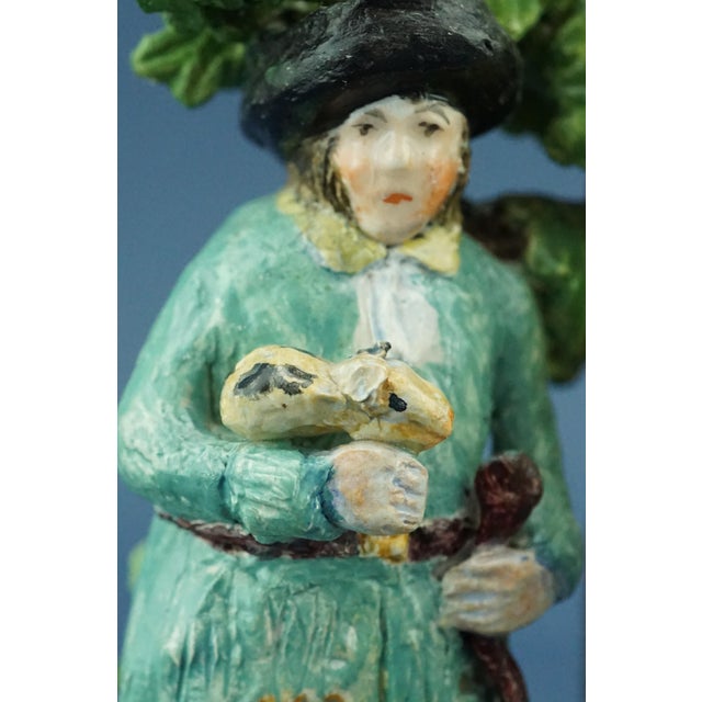 19th Century English Staffordshire Ceramic Sculpture of Peasant Family with Child attributable to John Dale, 1800s For Sale - Image 18 of 18