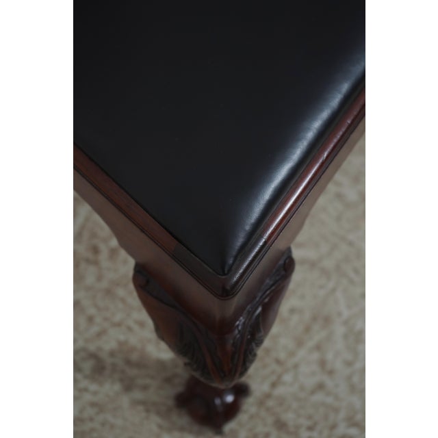 Set of 8 Baker Colonial Williamsburg Clawfoot Mahogany Dining Room Chairs For Sale - Image 13 of 18