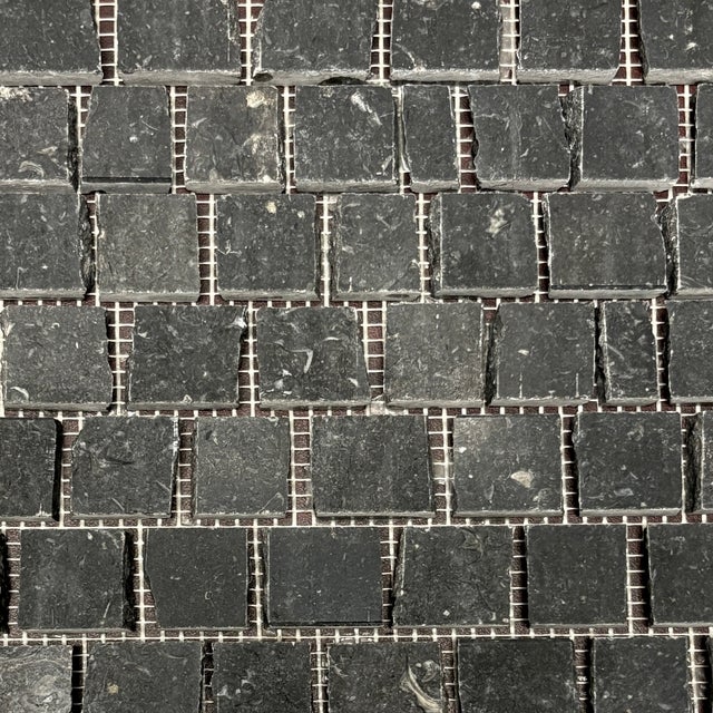 Honed saumur black marble broken tessere decorative mosaic tile. Suitable for use in vertical and horizontal applications,...
