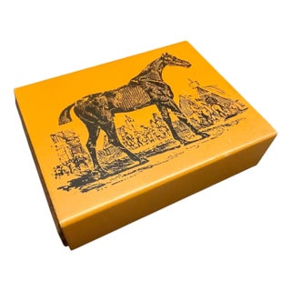 1960 Mid-Century Modern Metal and Wood Italian Box For Sale