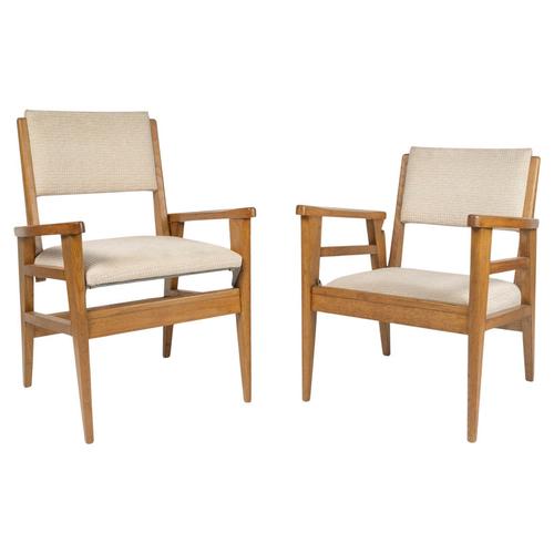 Vintage Oak Armchairs, 1950s For Sale - Image 10 of 10