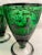 1930s 1930’s Green Venetian Footed Glasses With Silver Overlay - a Set of 4 For Sale - Image 5 of 8